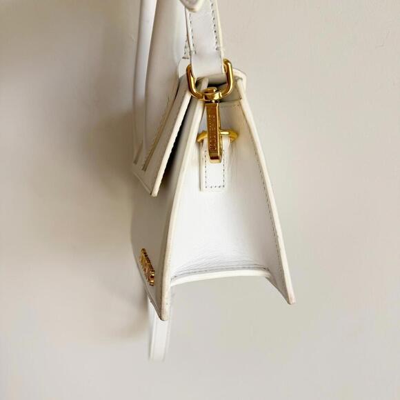 JACQUEMUS The Chiquito Soft  White Leather Handbag / Shoulder Bag - Picture 3 of 13